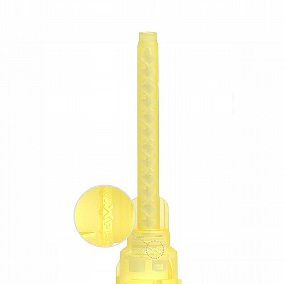 ��� ������ ������ ����� ���� ��� ����� 50 �� MIXPAC� T-Mixer Mixing Tip 69.5mm Yellow