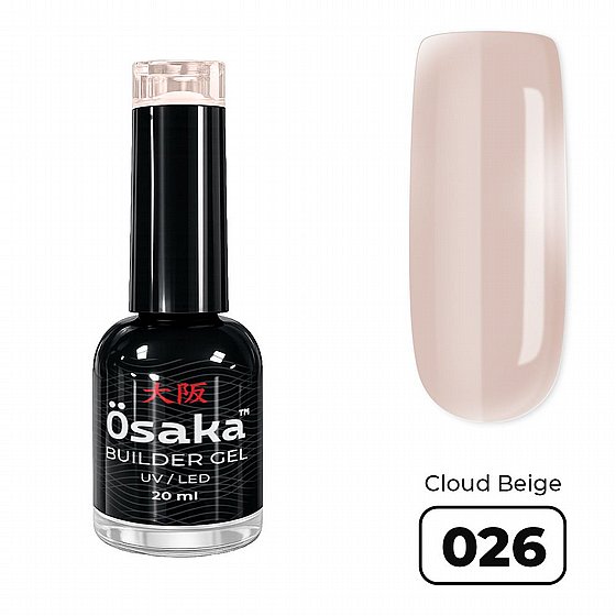 ��� ����� �����  20 ��� Osaka Brush Builder Gel Cloud Beige 026 