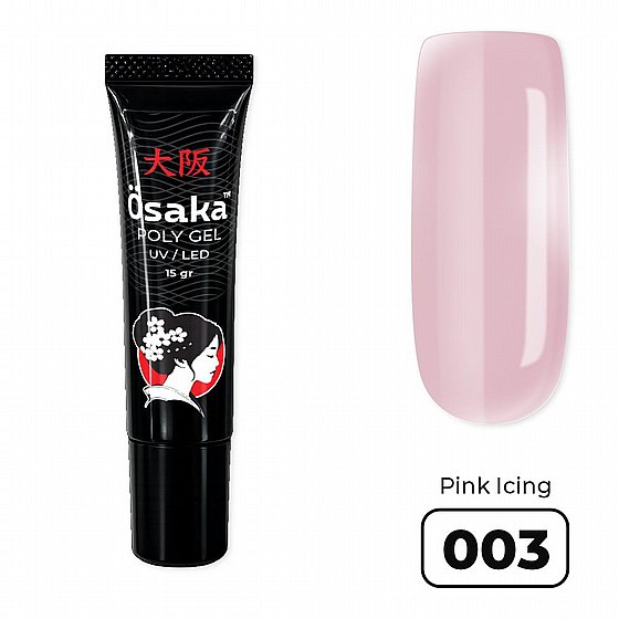 ������� ������ 15 ��� Osaka Poly Gel Tube Pink Icing 003 