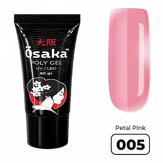 ������� ������ 15/30/60 ��� Osaka Poly Gel Tube Petal Pink 005 