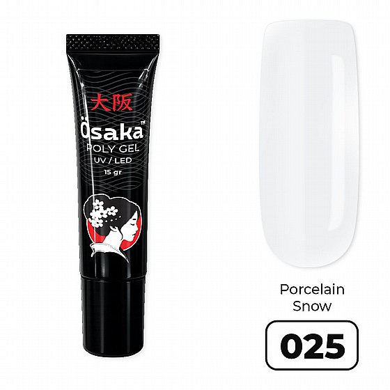 ������� ������ 15 ��� Osaka Poly Gel Tube Porcelain Snow 025 