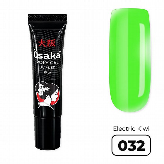 ������� ������ 15 ��� Osaka Poly Gel Tube Electric Kiwi 032 