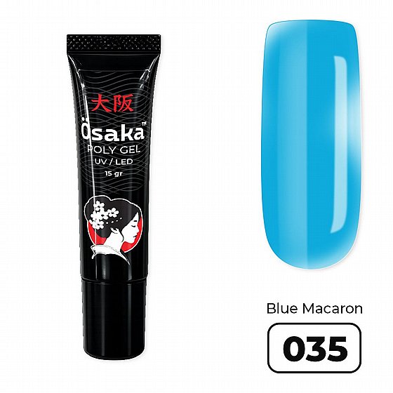 ������� ������ 15 ��� Osaka Poly Gel Tube Blue Macaron 035 