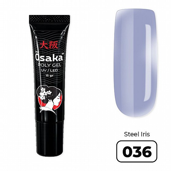 ������� ������ 15 ��� Osaka Poly Gel Tube Steel Iris 036 