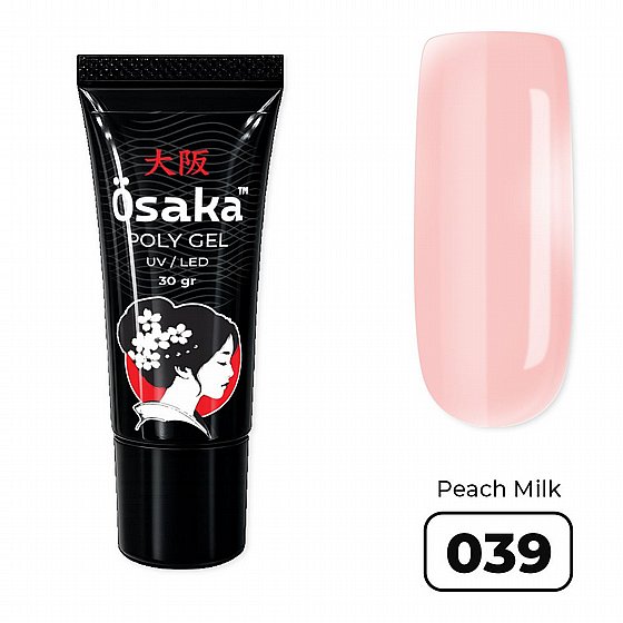������� ������ 15/30/60 ��� Osaka Poly Gel Tube Peach Milk 039 