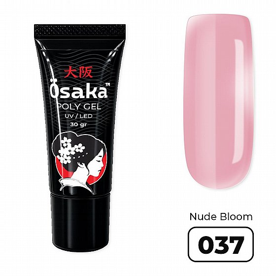 ������� ������ 15/30/60 ��� Osaka Poly Gel Tube Nude Bloom 037 