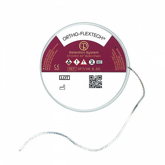 ����� ����� ������ ����� ��� ��� 14K ���� �� 76 �"� Reliance Ortho Flextech White Gold Retainer Wire