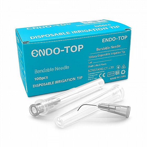 ���� ����� ����������� ��-������ ������ ����� ���� 100�� Rogin Dental Endo Top Bendable Needles
