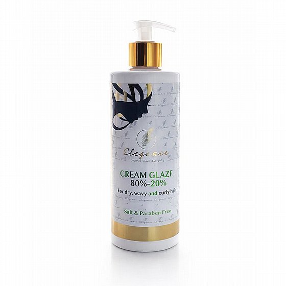 ��� ����� 20% ���� 80% ��� ����� 500 �"� Elegance  Glaze Cream for Curly Hair  