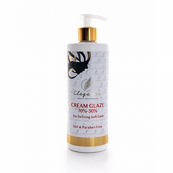 ��� ����� 70% ���� 30% ��� ����� 500 �"� Elegance Glaze Cream for Curly Hair Soft   