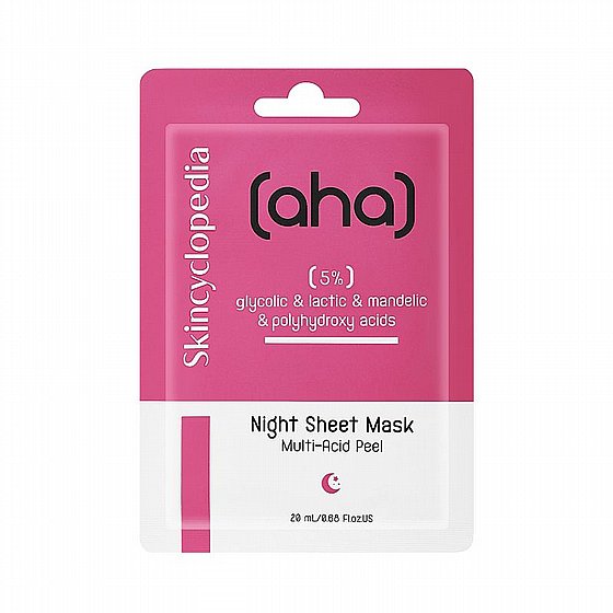����� �� ���� ���� ����� �� 5% ������ �������� 10 ������ Skincyclopedia Night Sheet Mask AHA + PHA