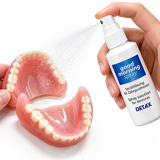 ����� ������������ ������ �� ������ ������ �� ���� ������� 100 ��� Good Morning Spray Solution for Dentures