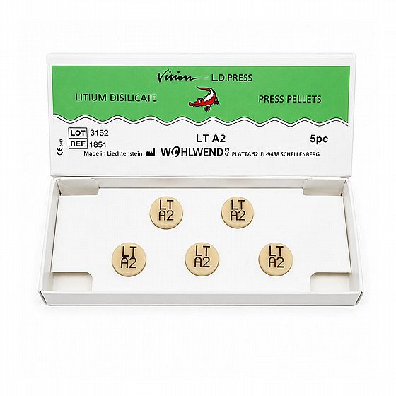 ������ �������� ������ 5 �� ����� ������ Wohlwend Vision Lithium Disilicate LD-Press 