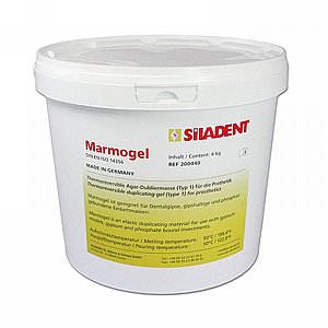 ג'ל לדובליקטים אלסטי ומדויק 6 ק"ג Siladent Marmogel Duplicating Gel Green ג'ל לדובליקטים אלסטי ומדויק 6 ק"ג Siladent Marmogel Duplicating Gel Green