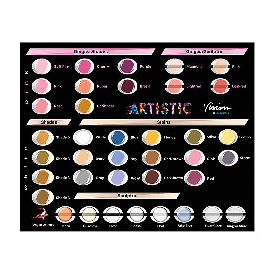 ���� ���� �������� ������ ���������� Wohlwend Vision 3D Paint-on Ceramic Gingiva Kit