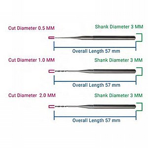 ���� ������ ���/��� ���������� 2.0/1.0/0.5 �"� CAD/CAM Milling Bur for Zirconia ZZ M5