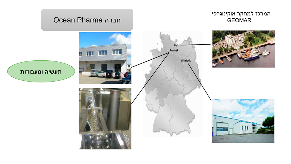המרכז למחקר אוקינוגרפי GEOMAR חברה OCEAN PHARMA תעשייה ומעבדות המרכז למחקר אוקינוגרפי GEOMAR חברה OCEAN PHARMA תעשייה ומעבדות